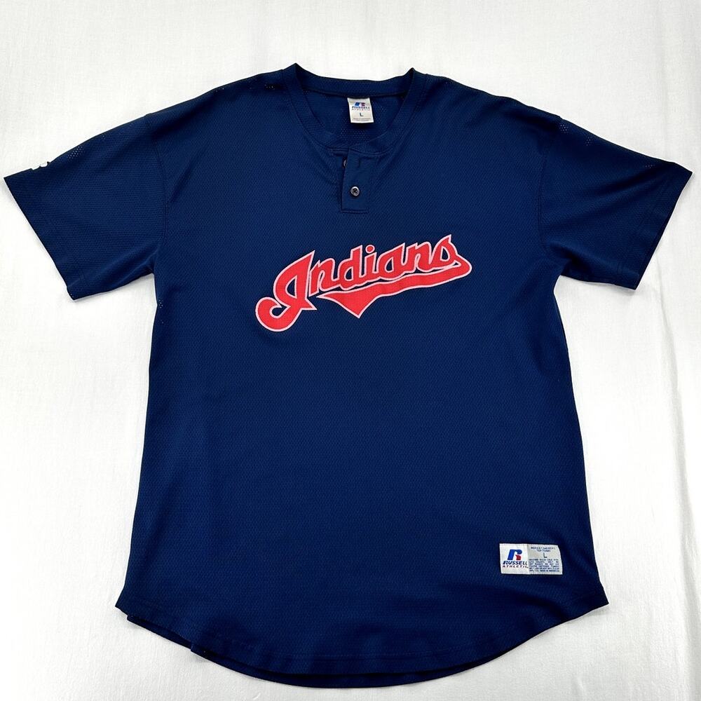 RUSSELL CLEVLAND INDIANS PULLOVER JERSEY
